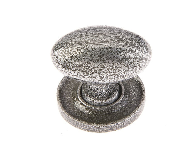 This is an image showing the Frelan - Valley Forge Oval Cabinet Knob - Pewter available to order from Trade Door Handles in Kendal