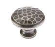 This is an image showing the Frelan - Valley Forge 40mm Hammered Cabinet Knobs - Pewter available to order from Trade Door Handles in Kendal