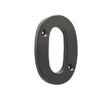 This is an image showing the Frelan - Valley Forge 75mm Numeral 0 - Black available to order from Trade Door Handles in Kendal