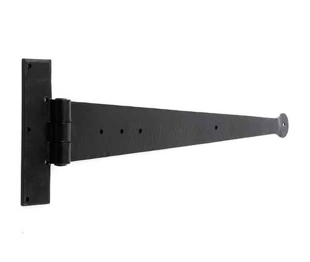 This is an image showing the Frelan - Valley Forge 445mm Tee Hinges - Black available to order from Trade Door Handles in Kendal