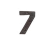 This is an image showing the Frelan - Valley Forge 75mm Numeral 7 - Beeswax available to order from Trade Door Handles in Kendal