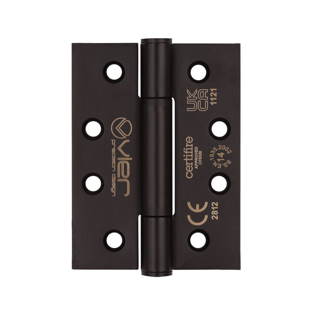 High quality image of the Vier - Grade 14 Concealed Bearing Hinge Square - 102 x 76 x 3mm - Powder Coated Black | Sku. vhc243-pcb | available to order from Trade Door Handles.