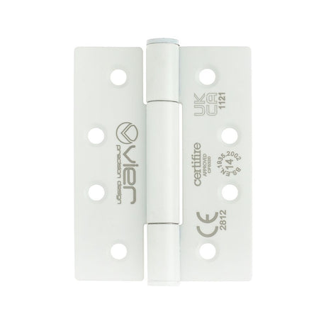 High quality image of the Vier - Grade 14 Concealed Bearing Hinge Square - 102 x 76 x 3mm - Powder Coated White | Sku. vhc243-pcw | available to order from Trade Door Handles.
