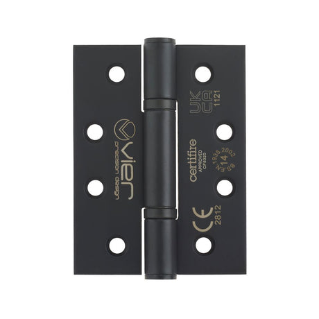High quality image of the Vier - Grade 14 Low Maintenance Hinge Square - 102 x 76 x 3.4mm - Powder Coated Black | Sku. vhp-243-pcb | available to order from Trade Door Handles.