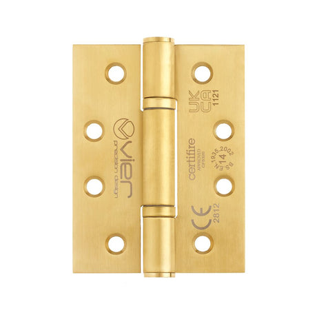 High quality image of the Vier - Grade 14 Low Maintenance Hinge Square - 102 x 76 x 3.4mm - PVD Satin Brass | Sku. vhp-243-pvdsb | available to order from Trade Door Handles.