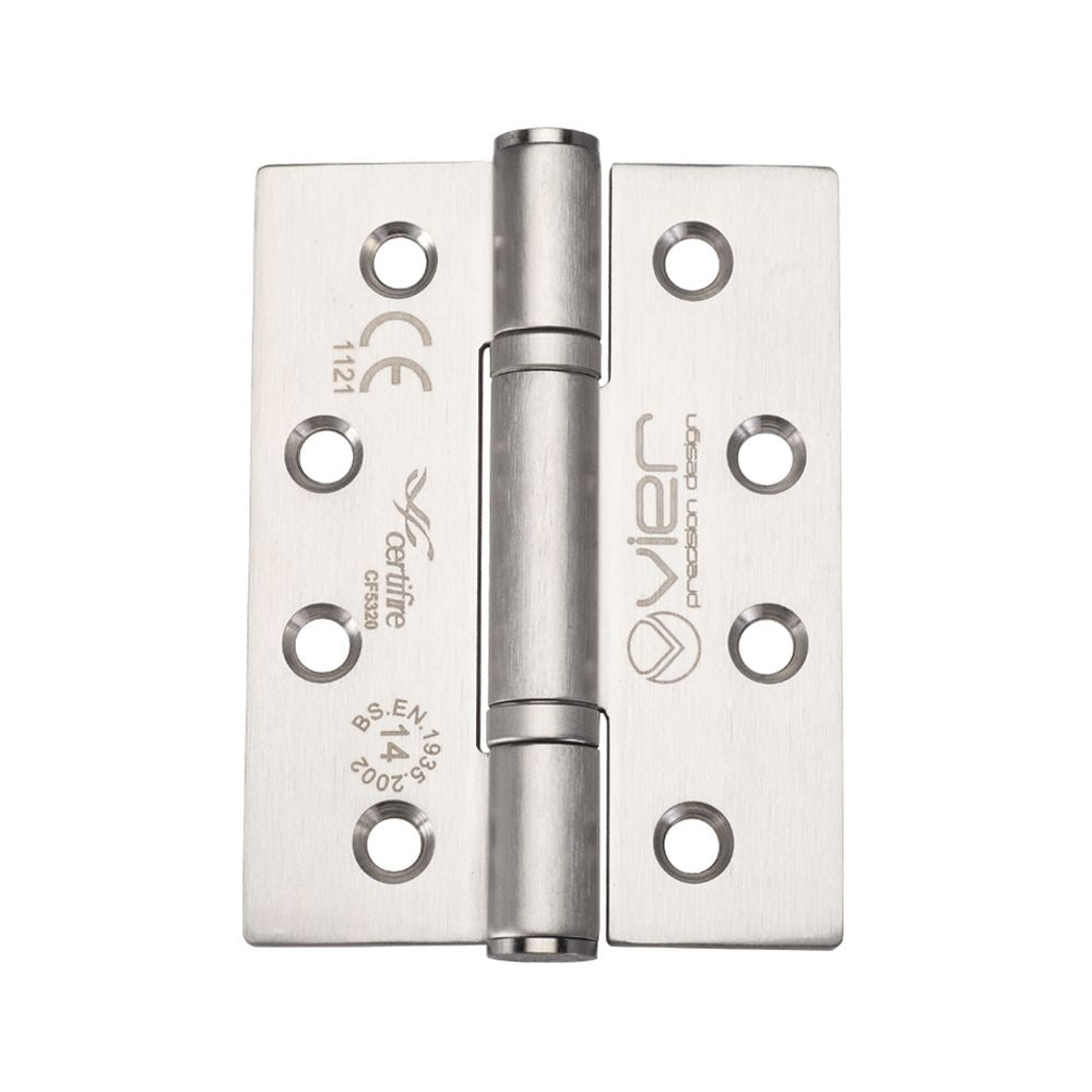 High quality image of the Vier - Grade 14 Low Maintenance Hinge Square - 102 x 76 x 3.4mm - Satin Stainless Steel | Sku. vhp-243-s | available to order from Trade Door Handles.