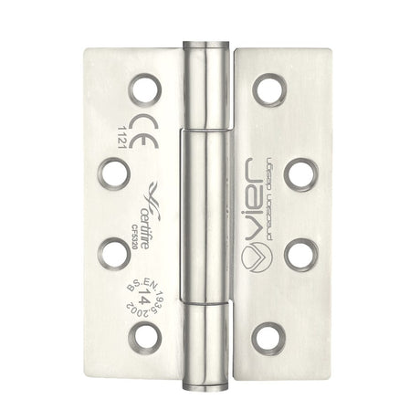 VIER Hinges Stainless Steel VIER - Grade 14 Concealed Bearing Hinge Stainless Steel - Grade 201 - 102 x 76 x 3mm (PAIR)