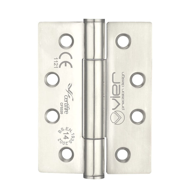 VIER Hinges Stainless Steel VIER - Grade 14 Concealed Bearing Hinge Stainless Steel - Grade 201 - 102 x 76 x 3mm (PAIR)