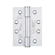 VIER Hinges Stainless Steel VIER - Grade 14 Concealed Bearing Hinge Stainless Steel - Grade 201 - 102 x 76 x 3mm (PAIR)