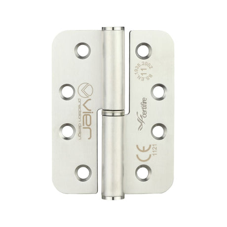 High quality image of the Vier - Grade 11 Lift Off Hinge - Radius - Grade 201 - 102 x 76 x 3mm - Left Hand - Satin Stainless Steel | Sku. vlhl243rs | available to order from Trade Door Handles.