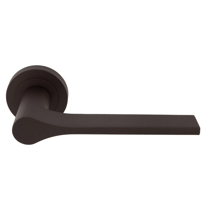 Manital - vela lever on concealed fix round rose buo (matt bronze) - matt bronze