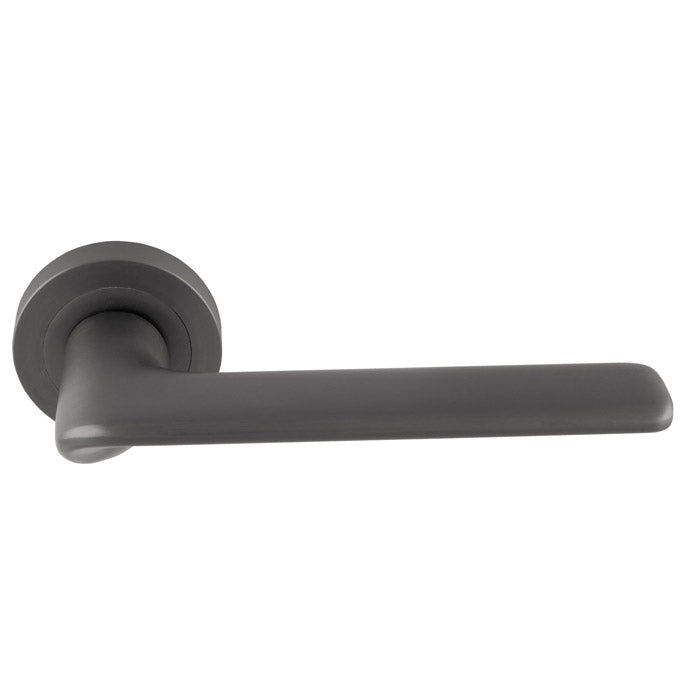 High quality image of Manital - Vortex lever on rose - Anthracite | Sku. vx5ant | Trade Door Handles.