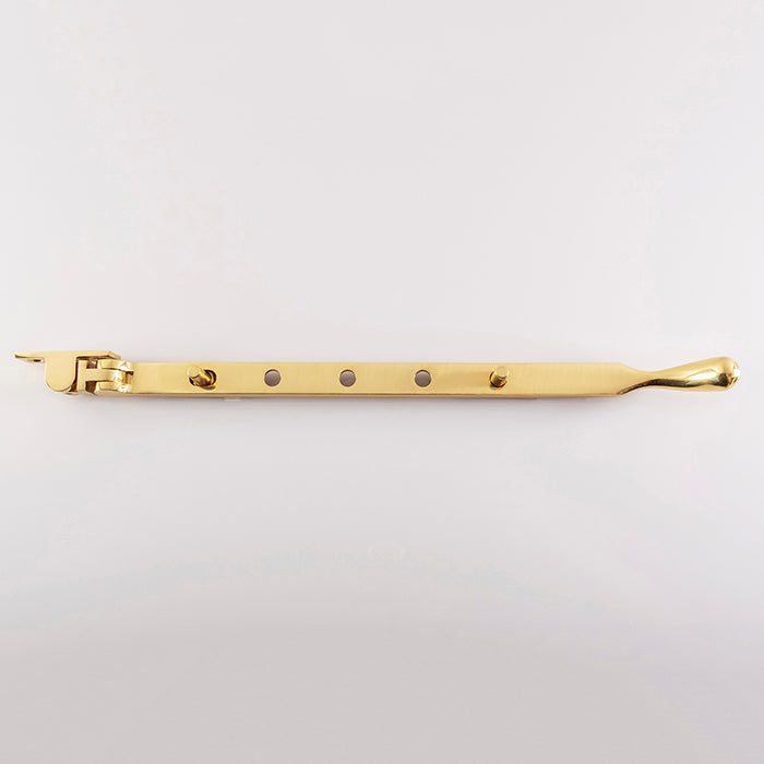 High quality image of Carlisle Brass - Bulb End Casement Stay 305mm - Polished Brass | Sku. wf12b | Trade Door Handles.
