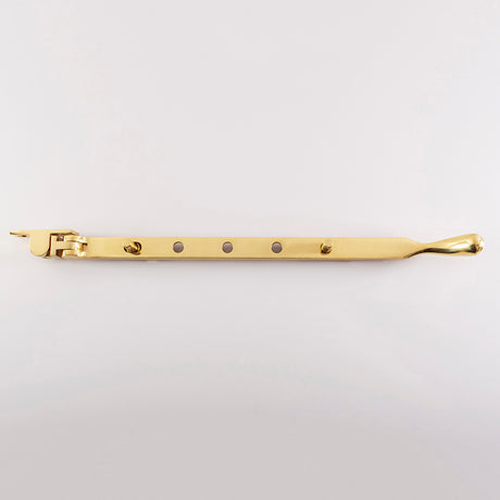 High quality image of Carlisle Brass - Bulb End Casement Stay 305mm - Polished Brass | Sku. wf12b | Trade Door Handles.