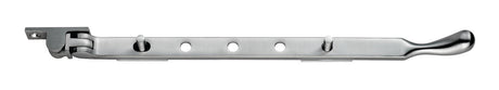 High quality image of Carlisle Brass - Bulb End Casement Stay 305mm - Satin Chrome | Sku. wf12bsc | Trade Door Handles.