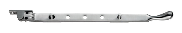 High quality image of Carlisle Brass - Bulb End Casement Stay 305mm - Satin Chrome | Sku. wf12bsc | Trade Door Handles.