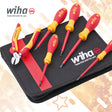 Wiha Electrician's VDE Screwdriver & Side Cutter Set in Zip Wallet