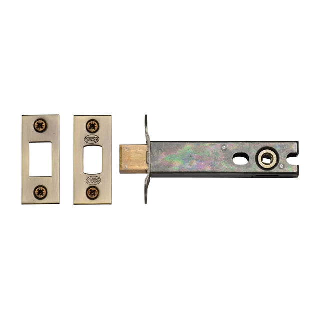 York Security Locks & Latches Antique Brass / Tubular Dead Bolts / 4" / 102mm York Security - Architectural Tubular Bathroom Deadbolt 4" - Antique Brass