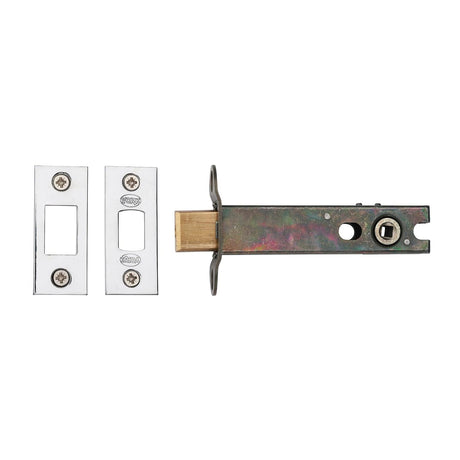 York Security Locks & Latches Polished Chrome / Polished Nickel / Tubular Dead Bolts / 4" / 102mm York Security - Architectural Tubular Bathroom Deadbolt 4" - Polished Chrome / Polished Nickel