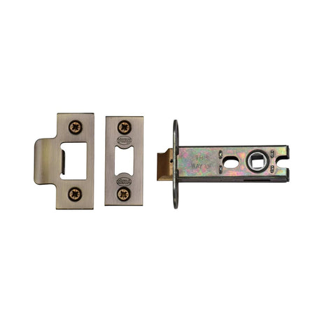York Security Locks & Latches Antique Brass / Tubular Mortice Latch / 3" / 76mm York Security - Architectural Tubular Latch 3" - Antique Brass