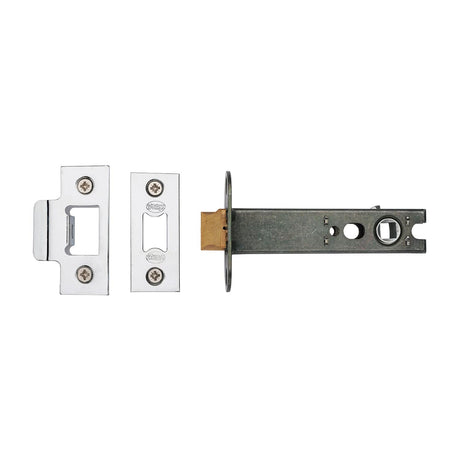 York Security Locks & Latches Polished Chrome / Polished Nickel / Tubular Mortice Latch / 4" / 102mm York Security - Architectural Tubular Latch 4" - Polished Chrome / Polished Nickel