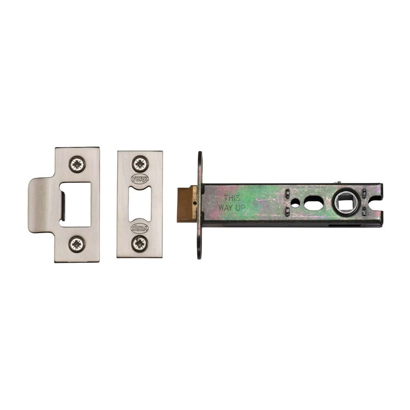 York Architectural Tubular Latch 4" Satin Chrome/Nickel YKAL4N-SN-SC