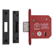 York Security Locks & Latches Matt Black / 5 Lever Deadlocks / 3" / 76mm York Security - British Standard 5 Lever Deadlock 3" - Matt Black