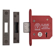 York Security Locks & Latches Matt Bronze / 5 Lever Deadlocks / 3" / 76mm York Security - British Standard 5 Lever Deadlock 3" - Matt Bronze
