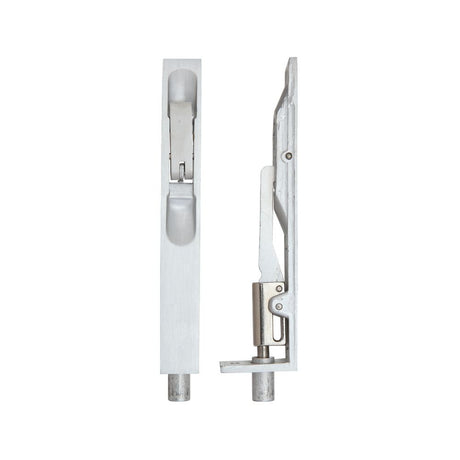 High quality image of the Zoo Hardware - Lever Action Flush Bolt 20 x 150mm - Satin Aluminium | Sku. zaa02sa | available to order from Trade Door Handles.