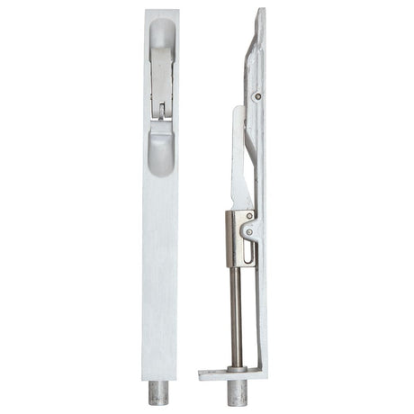 High quality image of the Zoo Hardware - Lever Action Flush Bolt 20 x 200mm - Satin Aluminium | Sku. zaa03sa | available to order from Trade Door Handles.