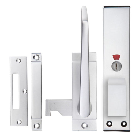 High quality image of the Zoo Hardware - Facility Indicator - Reversible - Satin Aluminium | Sku. zaa100sa | available to order from Trade Door Handles.