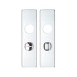 High quality image of the Zoo Hardware - Spare Push on Bathroom Backplate for Aluminium including the Turn and release | Sku. zaa3sa | available to order from Trade Door Handles.