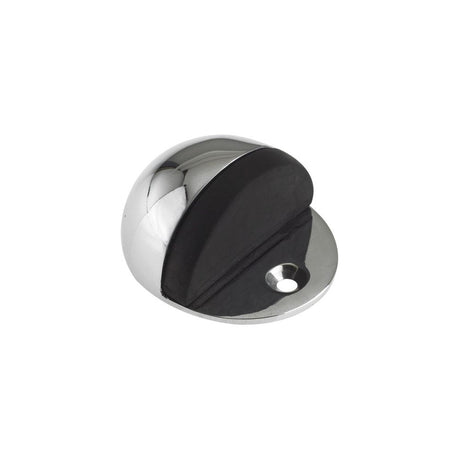 High quality image of the Zoo Hardware - Door Stop - Oval Floor Mounted - 48mm dia - Face Fix - Polished Chrome | Sku. zab06bcp | available to order from Trade Door Handles.