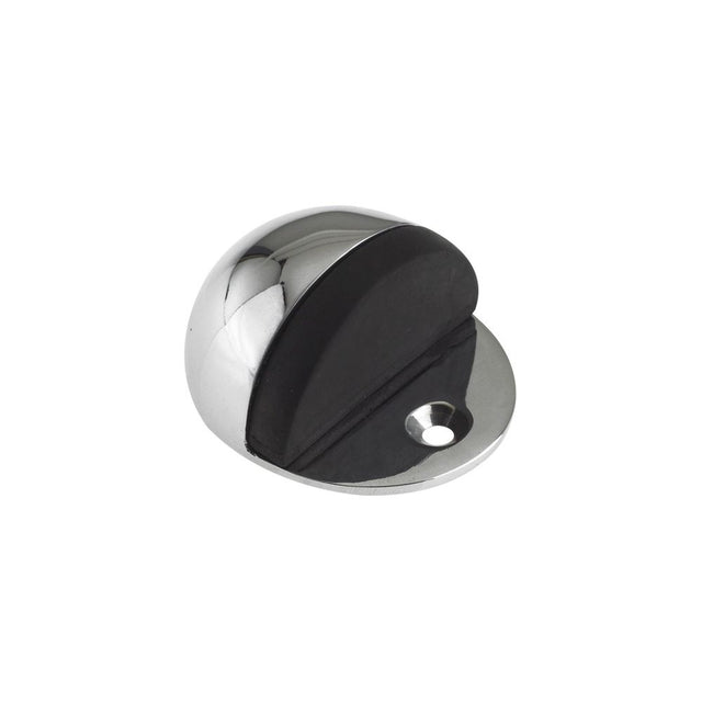 High quality image of the Zoo Hardware - Door Stop - Oval Floor Mounted - 48mm dia - Face Fix - Polished Chrome | Sku. zab06bcp | available to order from Trade Door Handles.