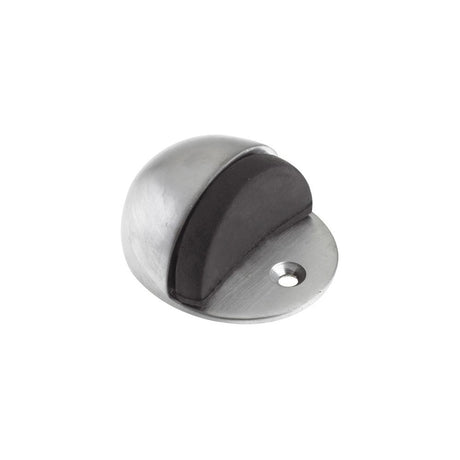 High quality image of the Zoo Hardware - Door Stop - Oval Floor Mounted - 48mm dia - Face Fix - Satin Chrome | Sku. zab06bsc | available to order from Trade Door Handles.