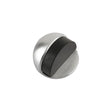 High quality image of the Zoo Hardware - Door Stop - Floor Mounted - Oval 45mm dia. - Satin Chrome | Sku. zab06sc | available to order from Trade Door Handles.