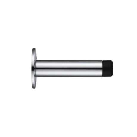 High quality image of the Zoo Hardware - Door Stop - Cylinder - with Rose 76mm - Face Fix - Polished Chrome | Sku. zab07bcp | available to order from Trade Door Handles.