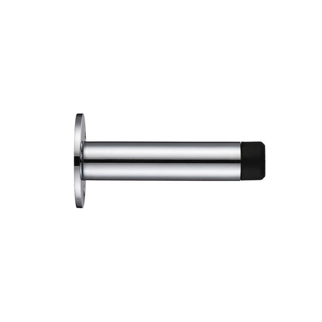 High quality image of the Zoo Hardware - Door Stop - Cylinder - with Rose 76mm - Face Fix - Polished Chrome | Sku. zab07bcp | available to order from Trade Door Handles.