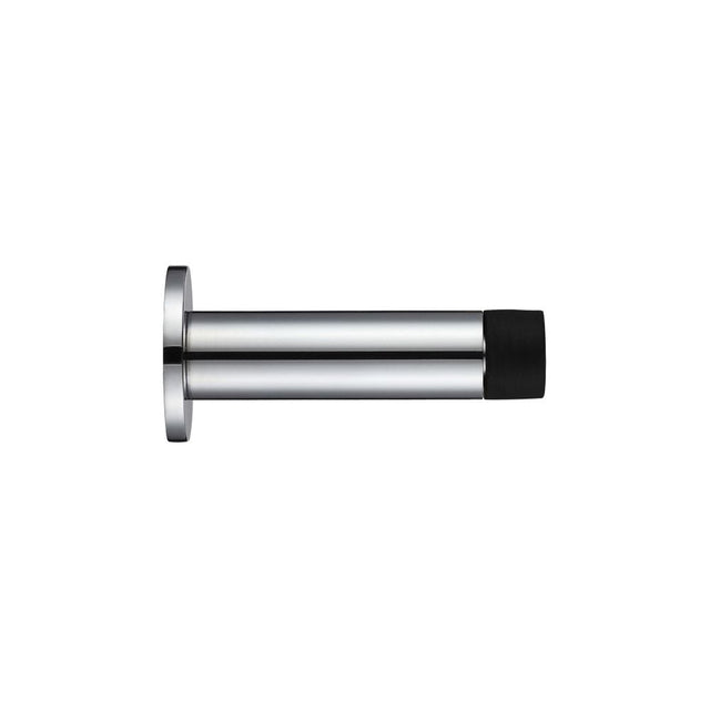 High quality image of the Zoo Hardware - Door Stop - Cylinder c/w Rose 70mm - Polished Chrome | Sku. zab07cp | available to order from Trade Door Handles.