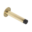 High quality image of the Zoo Hardware - Door Stop - Cylinder with Rose 90mm - Face Fix - Polished Brass | Sku. zab09b | available to order from Trade Door Handles.
