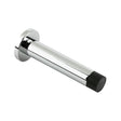 High quality image of the Zoo Hardware - Door Stop - Cylinder c/w Rose 80mm - Polished Chrome | Sku. zab09cp | available to order from Trade Door Handles.