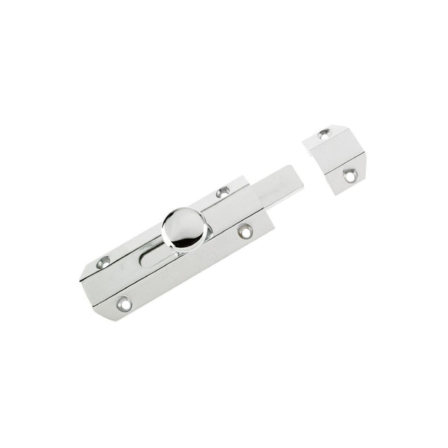 High quality image of the Zoo Hardware - Surface Bolt 102mm - Polished Chrome | Sku. zab100acp | available to order from Trade Door Handles.
