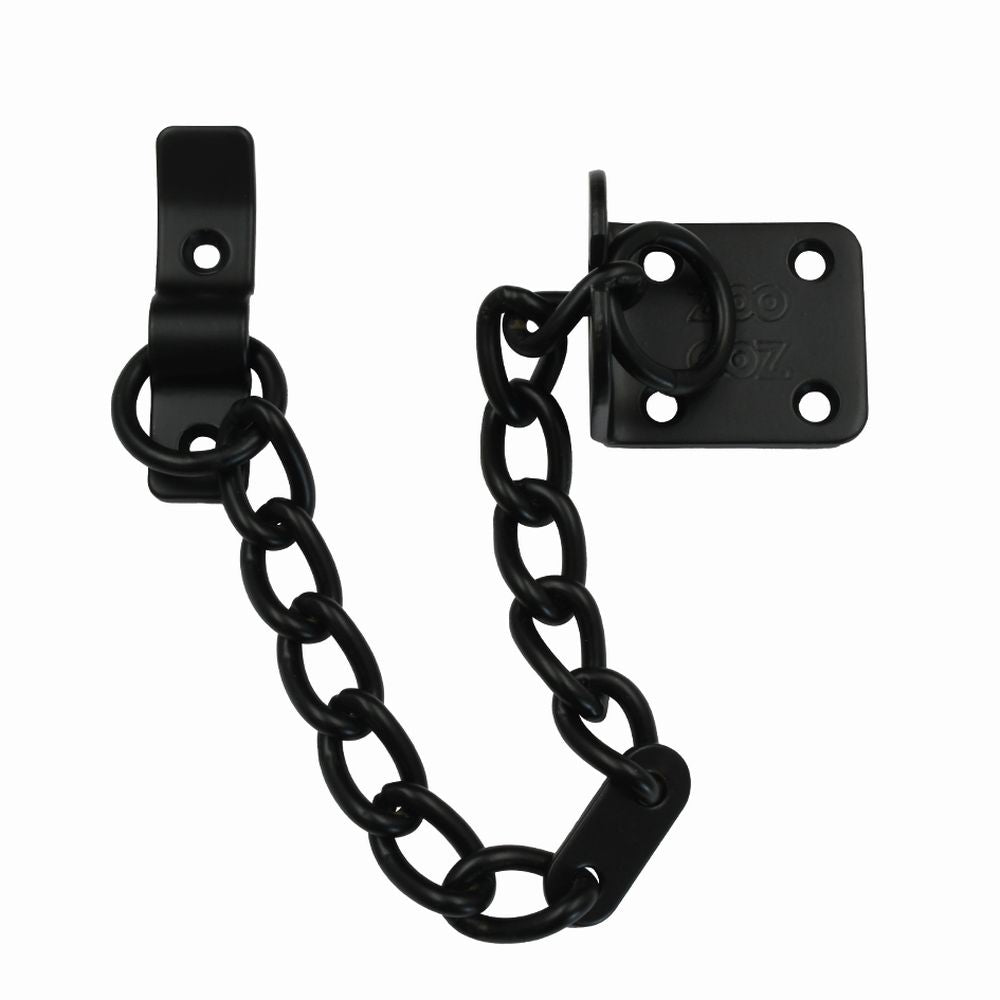 High quality image of the Zoo Hardware - Heavy Duty Door Chain - 200mm Chain Length, Matt Black Finish | Sku. zab15mb | available to order from Trade Door Handles.