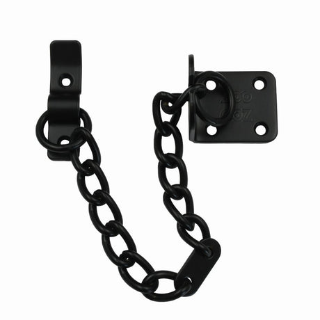 High quality image of the Zoo Hardware - Heavy Duty Door Chain - 200mm Chain Length, Matt Black Finish | Sku. zab15mb | available to order from Trade Door Handles.
