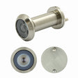 High quality image of the Zoo Hardware - Door Viewer with Glass Lens - 14mm dia - 180 deg. Angle of Vision - Suitable for 35-61mm Doors, Satin Nickel Finish | Sku. zab30sn | available to order from Trade Door Handles.