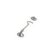 High quality image of the Zoo Hardware - Cabin Hook (Lightweight) 4" - Satin Chrome | Sku. zab61sc | available to order from Trade Door Handles.
