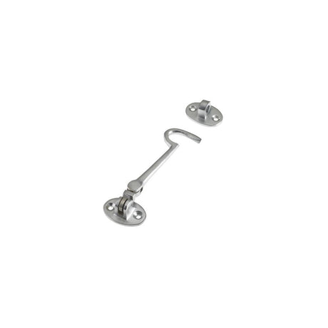 High quality image of the Zoo Hardware - Cabin Hook (Lightweight) 4" - Satin Chrome | Sku. zab61sc | available to order from Trade Door Handles.
