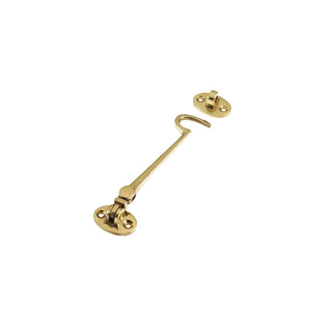 High quality image of the Zoo Hardware - Cabin Hook (HeavyWeight) 6" - Polished Brass | Sku. zab62 | available to order from Trade Door Handles.