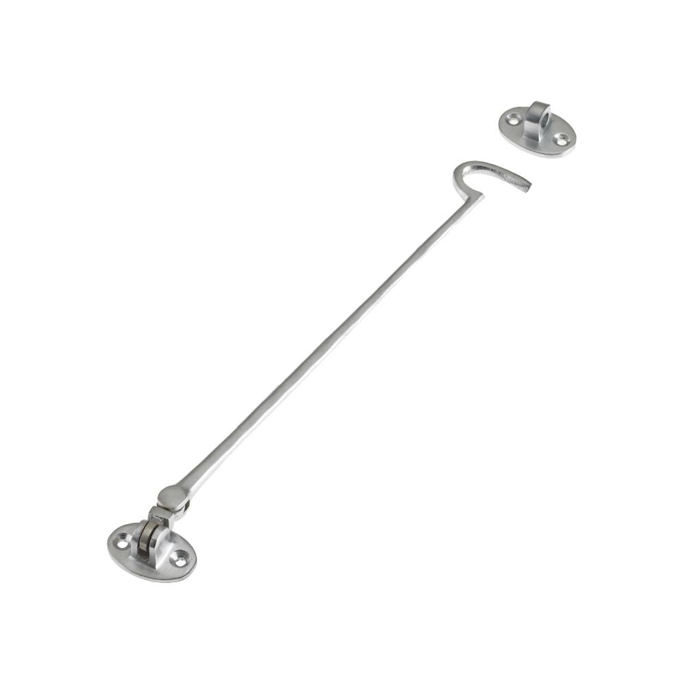 High quality image of the Zoo Hardware - Cabin Hook (Heavyweight) 12" - Satin Chrome | Sku. zab65sc | available to order from Trade Door Handles.