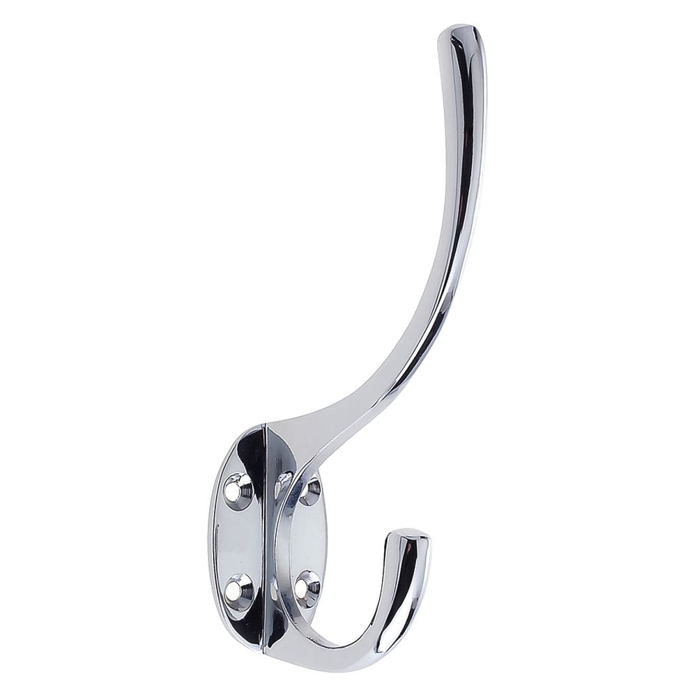 High quality image of the Zoo Hardware - Hat and Coat Hook 5" Height 2" Projection - Polished Chrome | Sku. zab80cp | available to order from Trade Door Handles.